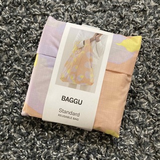 バグゥ(BAGGU)のBAGGU standard タイダイ ラベンダー イエロー ホワイト(エコバッグ)