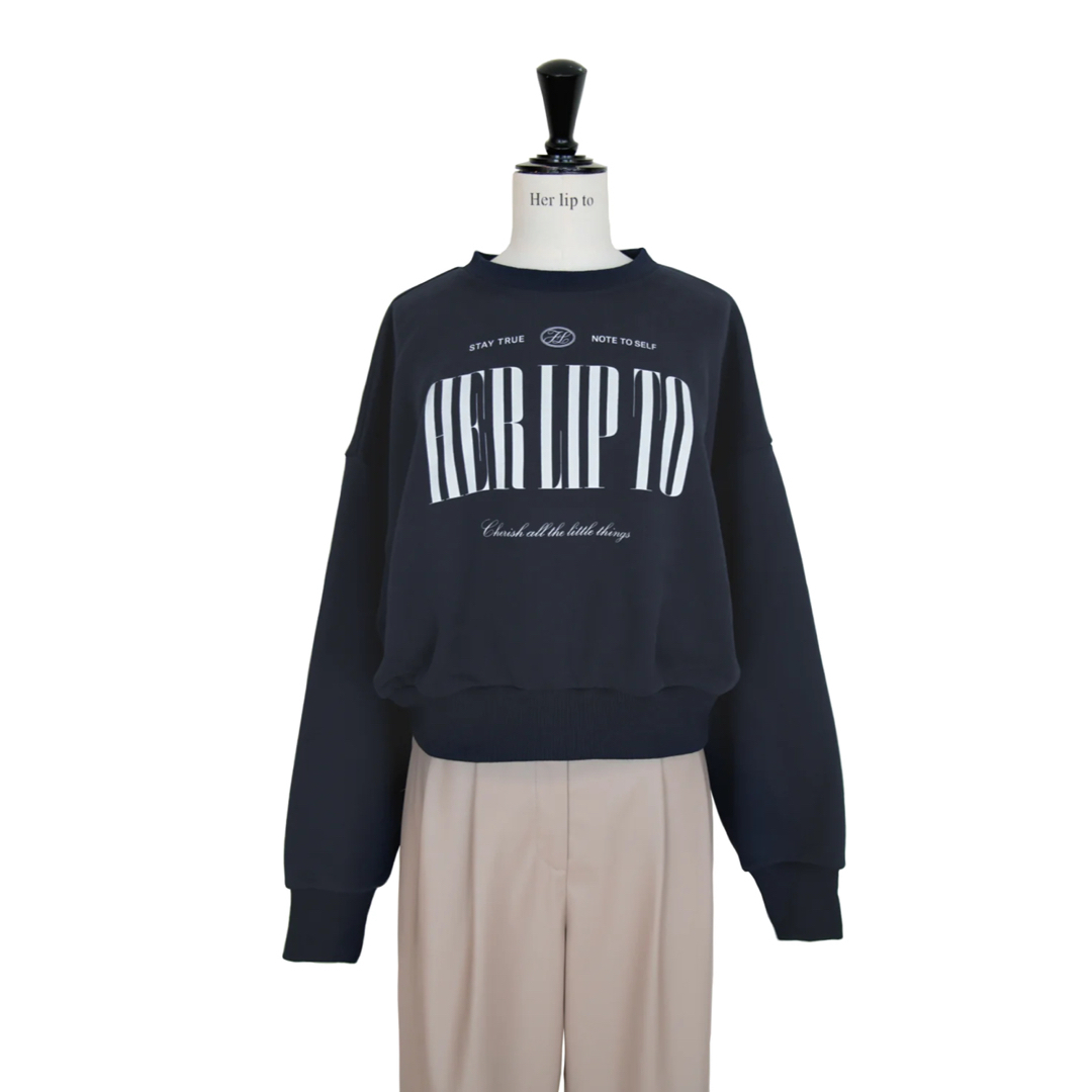 Her lip to(ハーリップトゥ)のCherish Oversized Sweatshirt レディースのトップス(トレーナー/スウェット)の商品写真