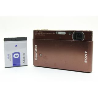 【返品保証】 ソニー SONY Cyber-shot DSC-T77 ブラウン 4x バッテリー付き コンパクトデジタルカメラ  s5098(コンパクトデジタルカメラ)