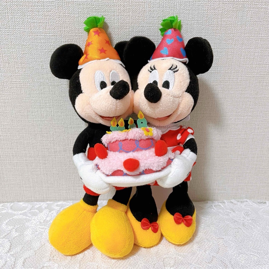 ディズニーランド　ミッキー　ミニー　誕生日　バースデー　ぬいぐるみバッジ　ぬいバ | フリマアプリ ラクマ