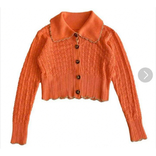 シールームリン(SeaRoomlynn)のsearoomlynn scallopカラーshell knit トップス(ニット/セーター)