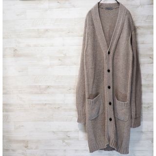 ヨウジヤマモトプールオム(Yohji Yamamoto POUR HOMME)のYOHJI YAMAMOTO 13AW ロングカーディガン-Beige/3(カーディガン)