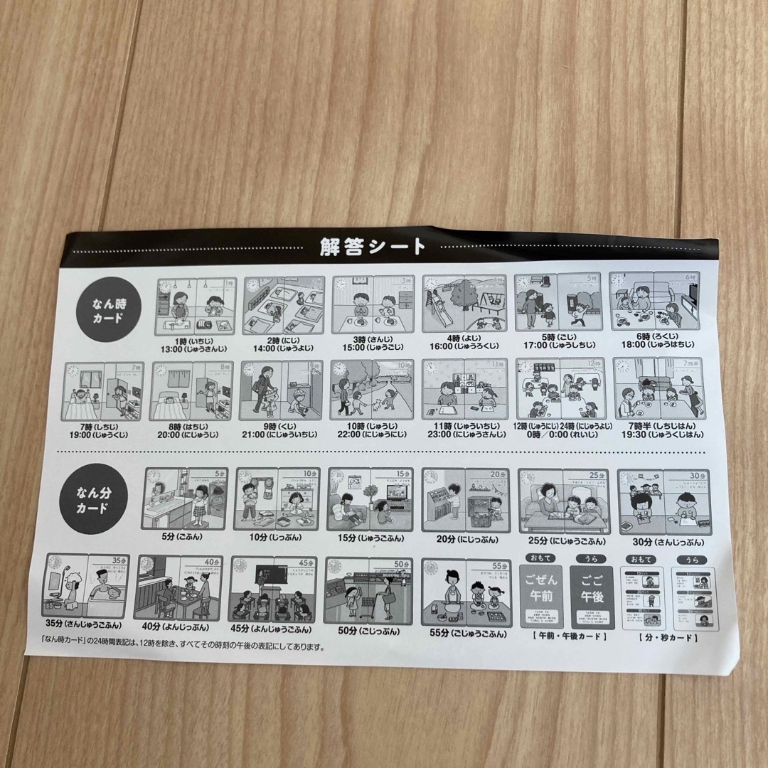 【Jin様専用】モンテッソーリ式カード　とけい エンタメ/ホビーの本(絵本/児童書)の商品写真