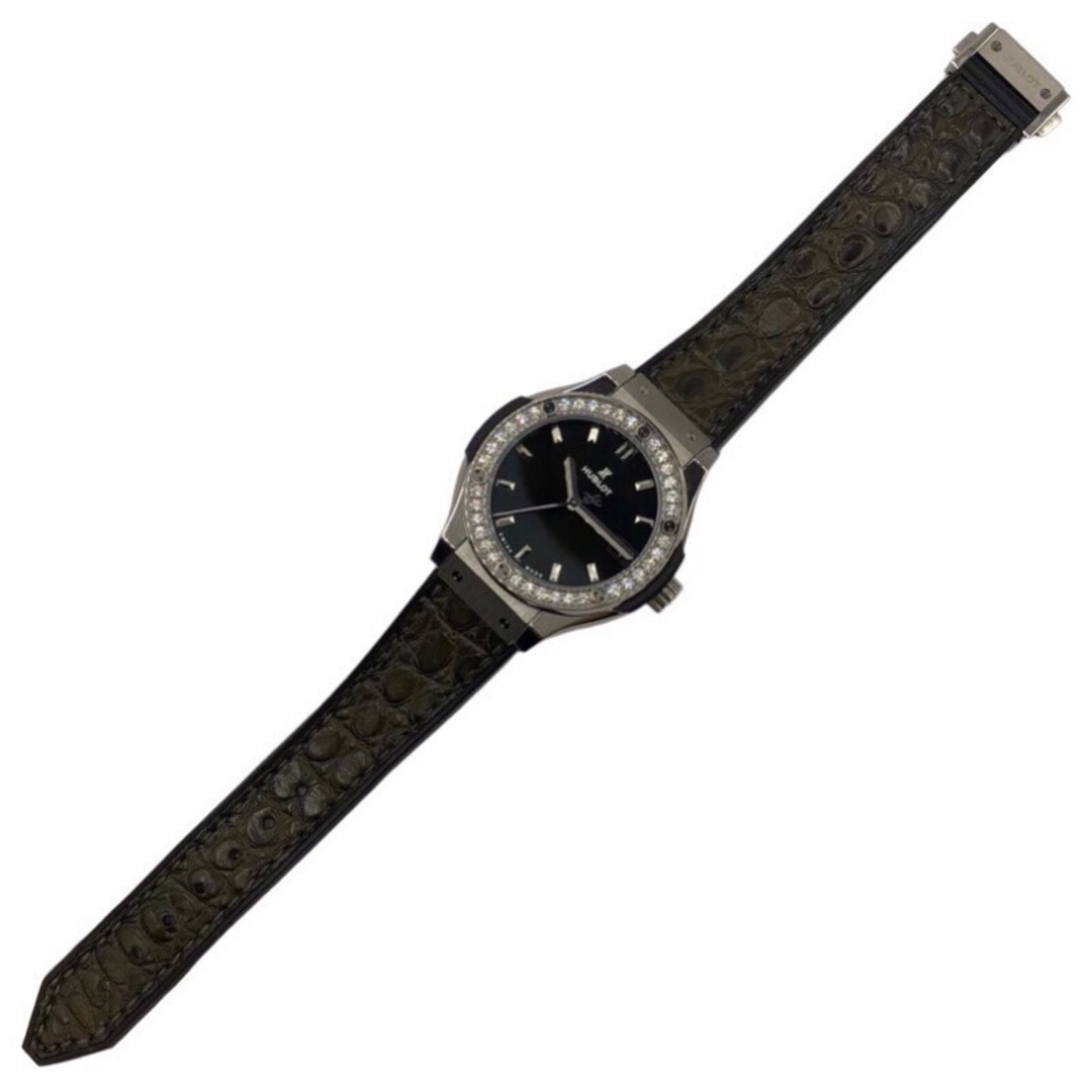 HUBLOT(ウブロ)の　ウブロ HUBLOT クラシックフュージョン チタニウム グリーン ダイヤモンド 581.NX.8970.LR.1140 チタン レディース 腕時計 レディースのファッション小物(腕時計)の商品写真