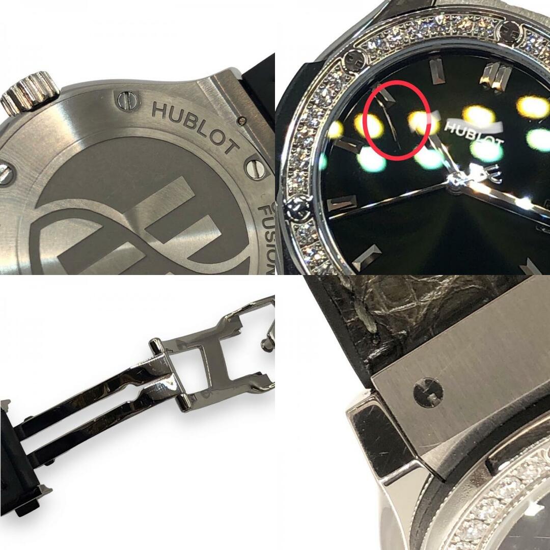 HUBLOT(ウブロ)の　ウブロ HUBLOT クラシックフュージョン チタニウム グリーン ダイヤモンド 581.NX.8970.LR.1140 チタン レディース 腕時計 レディースのファッション小物(腕時計)の商品写真