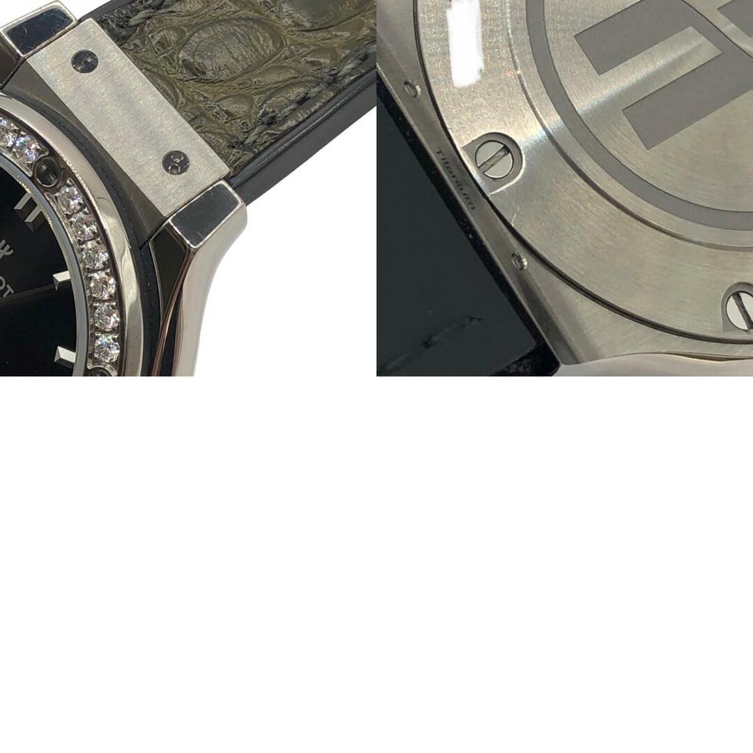 HUBLOT(ウブロ)の　ウブロ HUBLOT クラシックフュージョン チタニウム グリーン ダイヤモンド 581.NX.8970.LR.1140 チタン レディース 腕時計 レディースのファッション小物(腕時計)の商品写真