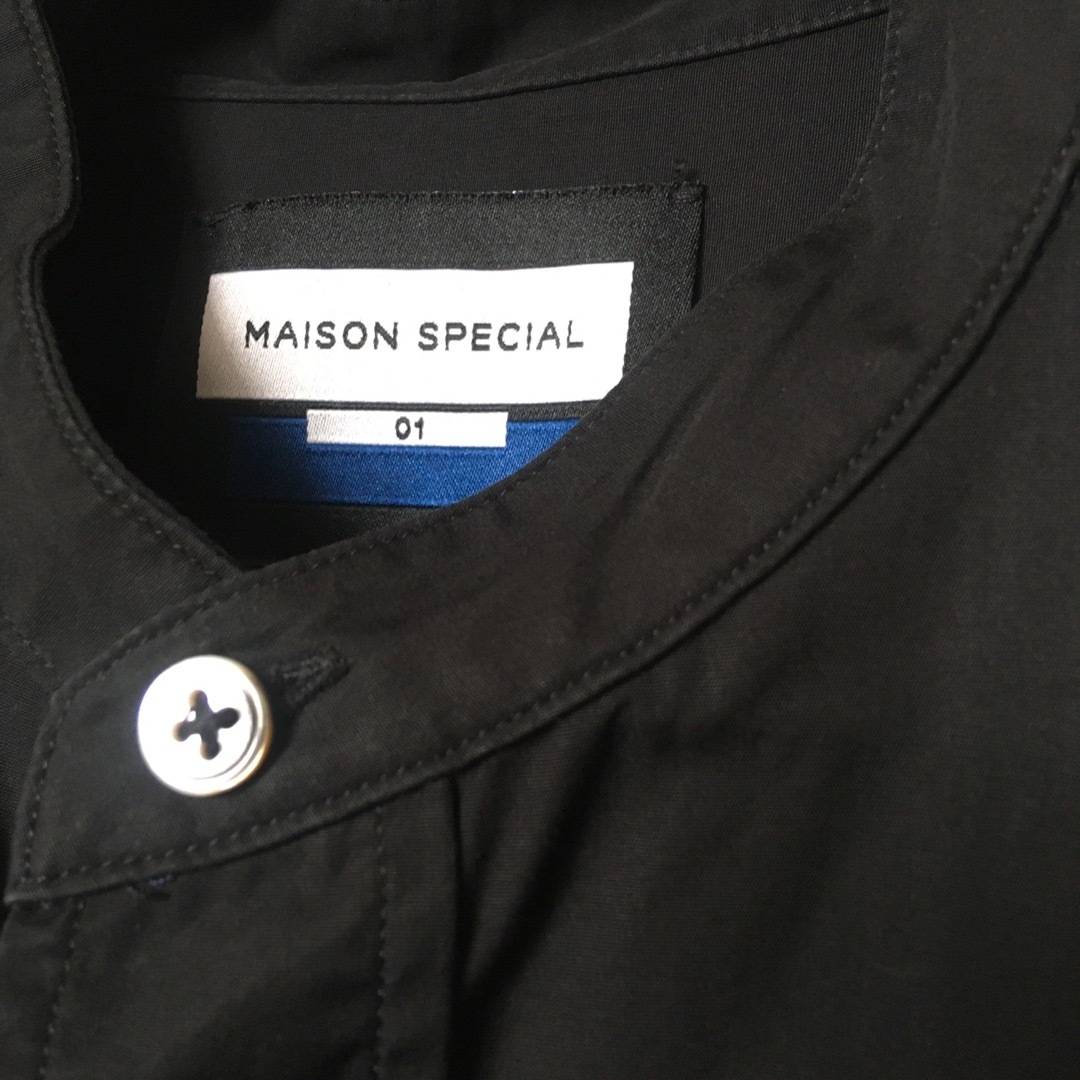MAISON SPECIAL(メゾンスペシャル)の美品 MAISON SPECIAL トーマスメイソン プライムシャツ BLACK メンズのトップス(シャツ)の商品写真