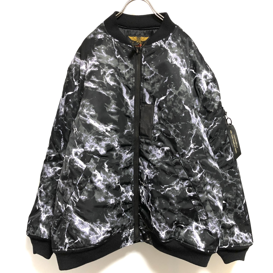 CALEE MARBLE FLIGHT JACKET MA-1 キャリー