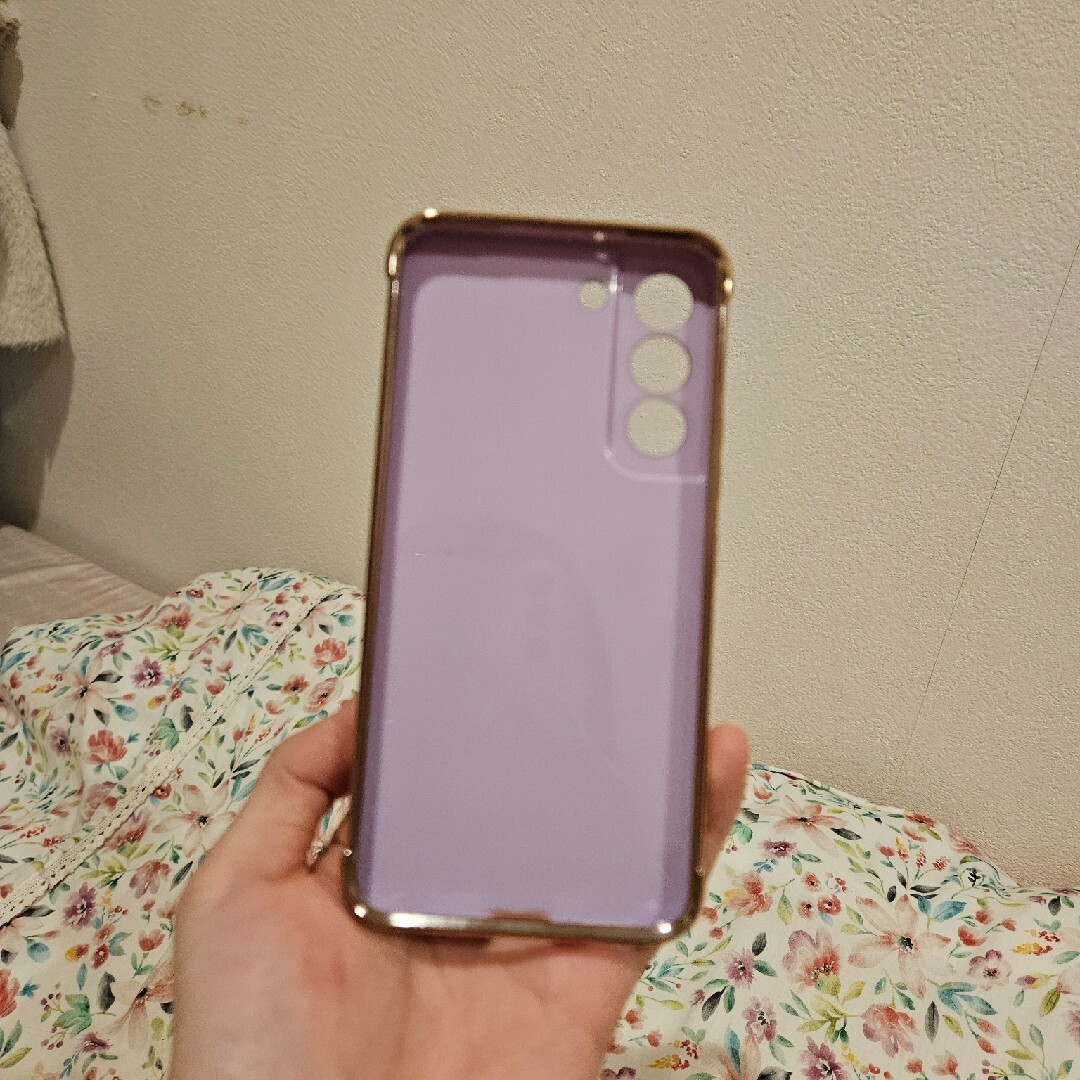 パープル　紫　スマホケース　Samsung Galaxy S22 5G スマホ/家電/カメラのスマホアクセサリー(モバイルケース/カバー)の商品写真