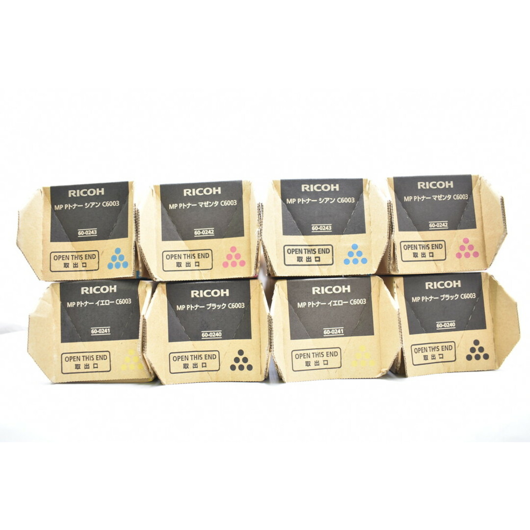 未使用 RICOH 純正 トナー C6003 4色8本(シアン・マゼンタ 未使用 RICOH 純正 トナー C6003 4色8本(シアン・マゼンタ