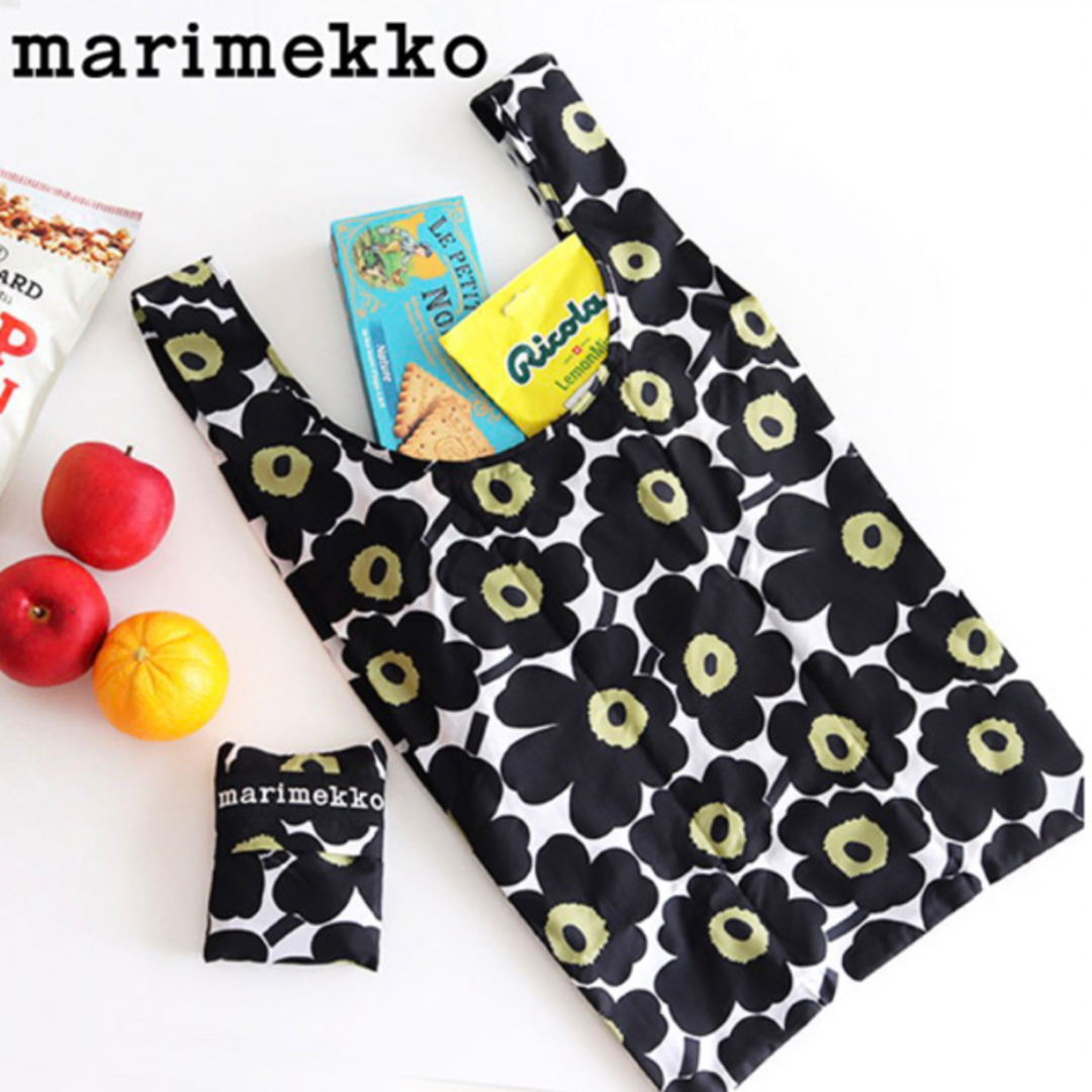 marimekko(マリメッコ)のmarimekko マリメッコ エコバッグ ピエニ ウニッコ 新品 ブラック レディースのバッグ(エコバッグ)の商品写真