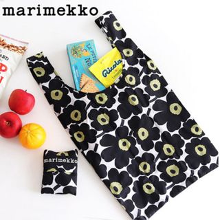 マリメッコ(marimekko)のmarimekko マリメッコ エコバッグ ピエニ ウニッコ 新品 ブラック(エコバッグ)