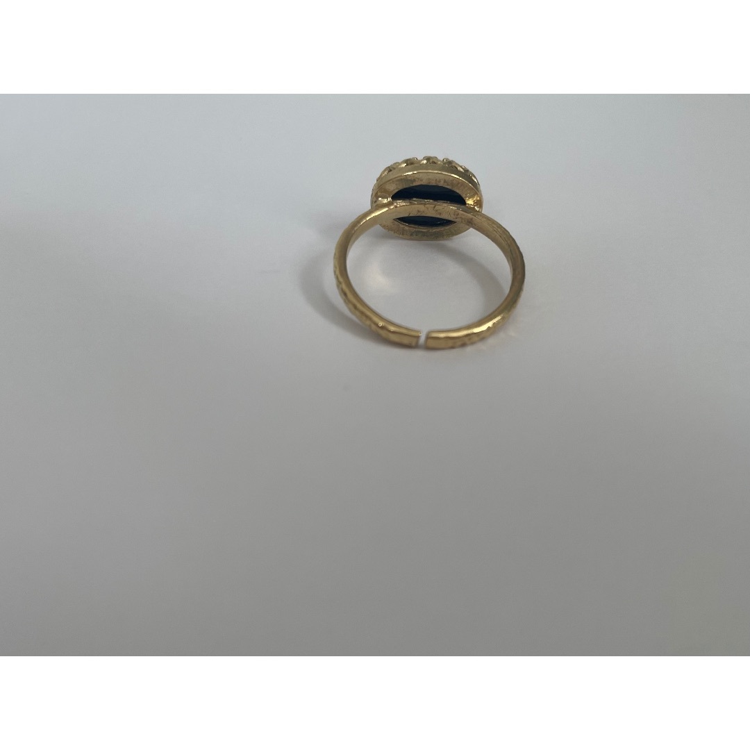 agete(アガット)のオニキス　リング レディースのアクセサリー(リング(指輪))の商品写真