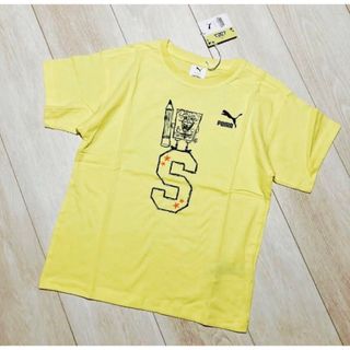 プーマ(PUMA)のPUMA プーマ キッズ★新品 スポンジボブ 半袖 Tシャツ(Tシャツ/カットソー)