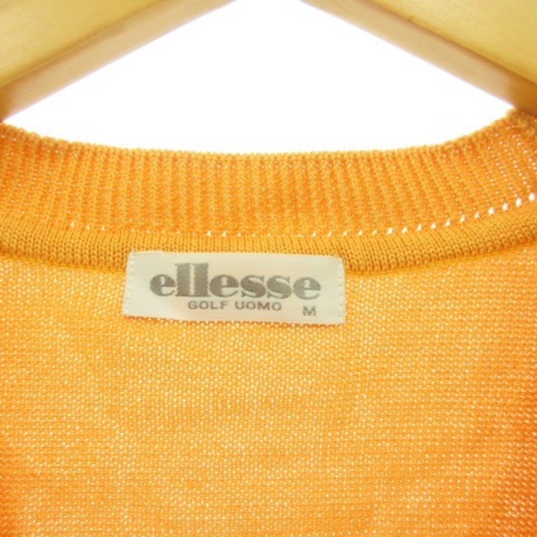 ellesse(エレッセ)のエレッセ ellesse ニットベスト 総柄 オレンジ M メンズのトップス(ベスト)の商品写真