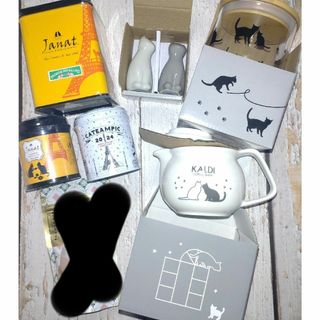 カルディ(KALDI)のKALDI　カルディ　ネコの日　紅茶　ティーポット　キャニスター　まとめ(食器)