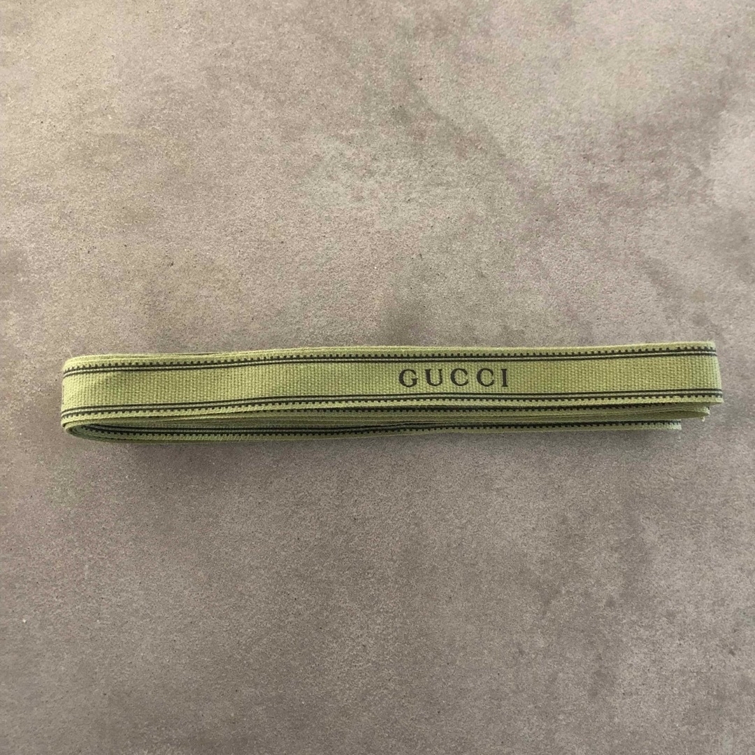 Gucci(グッチ)のGUCCI グッチ　リボン　モスグリーン その他のその他(その他)の商品写真