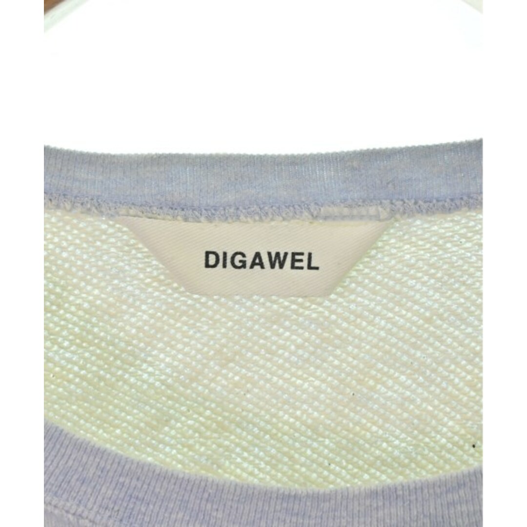 DIGAWEL(ディガウェル)のDIGAWEL ディガウェル スウェット 2(M位) 水色 【古着】【中古】 メンズのトップス(スウェット)の商品写真