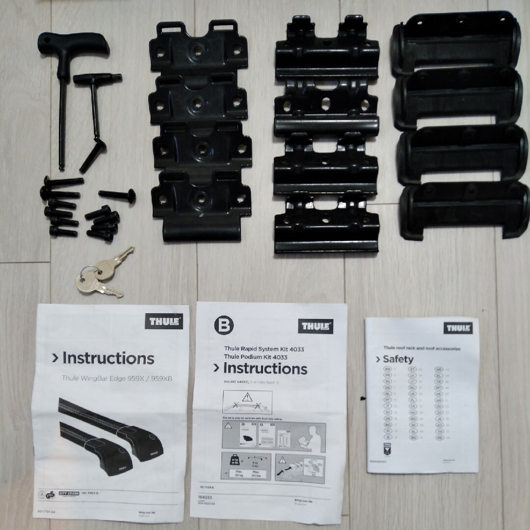 THULE - THULE ウィングバーエッジ9594XB ＋ ラピッドシステム