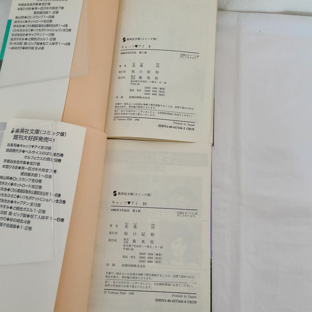 キャッツアイ 文庫版 全10巻セット 北条司 ☆1.66 0215 エンタメ/ホビーの漫画(全巻セット)の商品写真