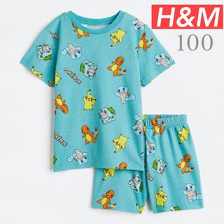 エイチアンドエム(H&M)のH&M ポケモンプリントパジャマ　100cm 半袖パジャマ　エイチアンドエム(パジャマ)