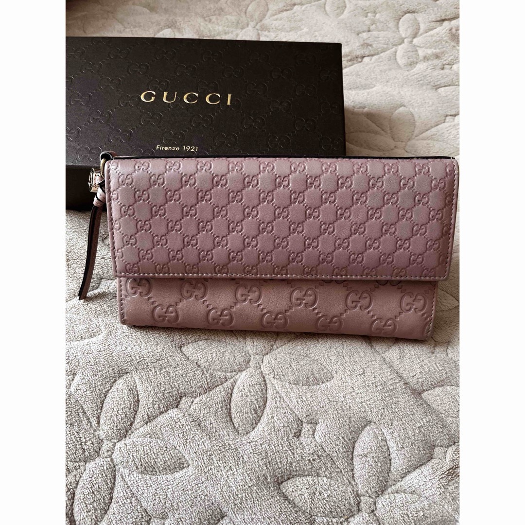 Gucci(グッチ)の新品　GUCCI 長財布　くすみピンク レディースのファッション小物(財布)の商品写真