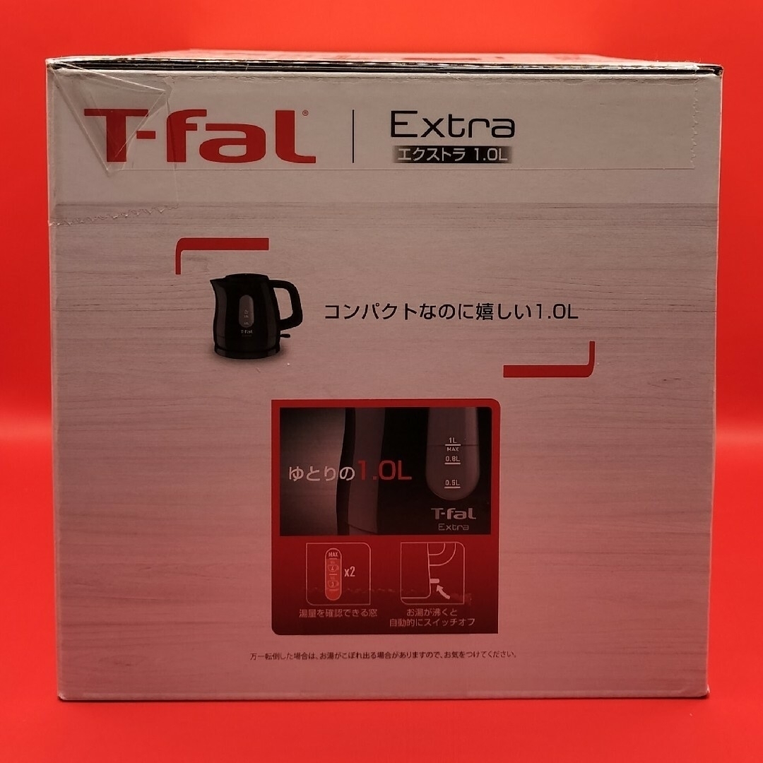 T-fal(ティファール)の□ティファール 電気ケトル　1.0L ブラック　KO1718JP スマホ/家電/カメラの生活家電(電気ケトル)の商品写真