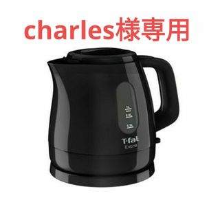 ティファール(T-fal)の□ティファール 電気ケトル　1.0L ブラック　KO1718JP(電気ケトル)