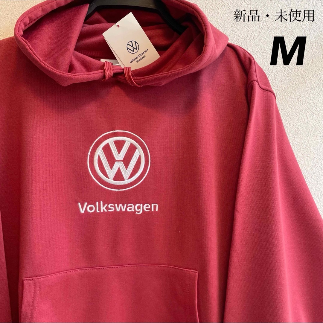 【M】Volkswagen フォルクスワーゲン　長袖スウェットパーカー●レトロトップス