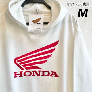 ホンダ(ホンダ)の完売品！【M】HONDA ホンダ　ビッグシルエット　長袖スウェットパーカー●白(パーカー)