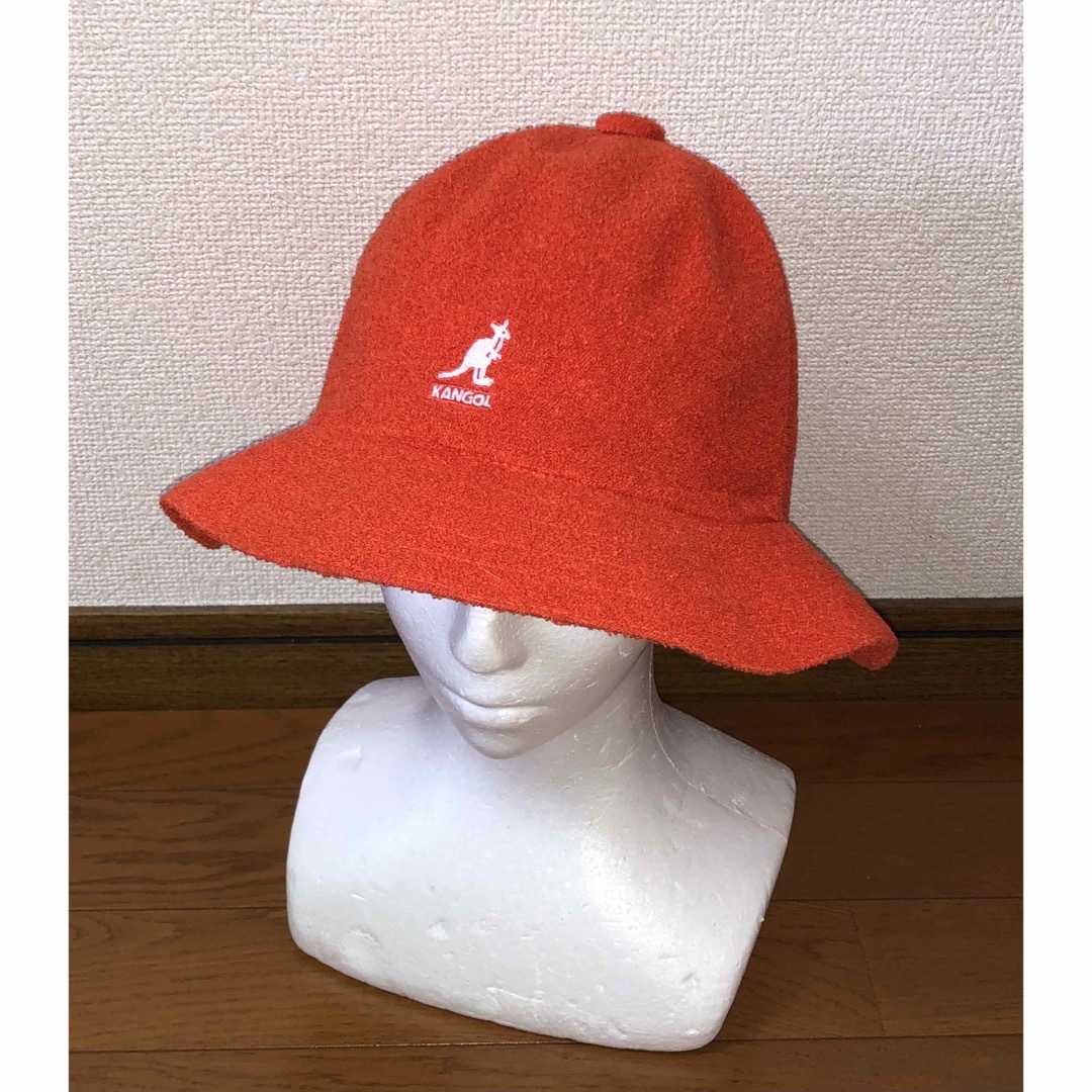 KANGOL(カンゴール)のXL 良品 KANGOL メトロハット バケットハット カンゴール オレンジ 橙 メンズの帽子(ハット)の商品写真