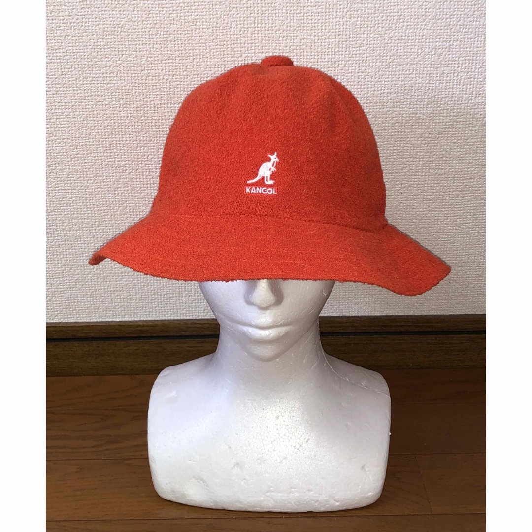KANGOL(カンゴール)のXL 良品 KANGOL メトロハット バケットハット カンゴール オレンジ 橙 メンズの帽子(ハット)の商品写真