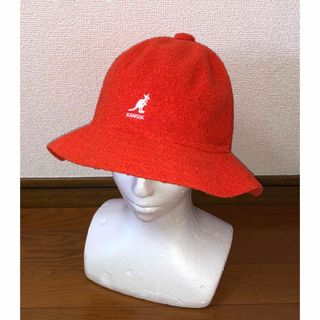 カンゴール(KANGOL)のXL 良品 KANGOL メトロハット バケットハット カンゴール オレンジ 橙(ハット)