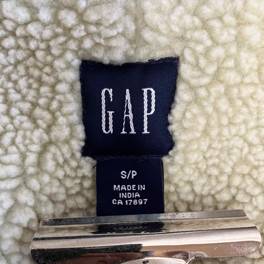 GAP(ギャップ)の希少 Old GAP デニム ボア ジャケット 水牛飾りボタン レディースのジャケット/アウター(Gジャン/デニムジャケット)の商品写真