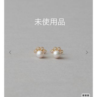 エテ(ete)のete ハッピーカムカムパール/ビジュー ピアス　猫(ピアス)