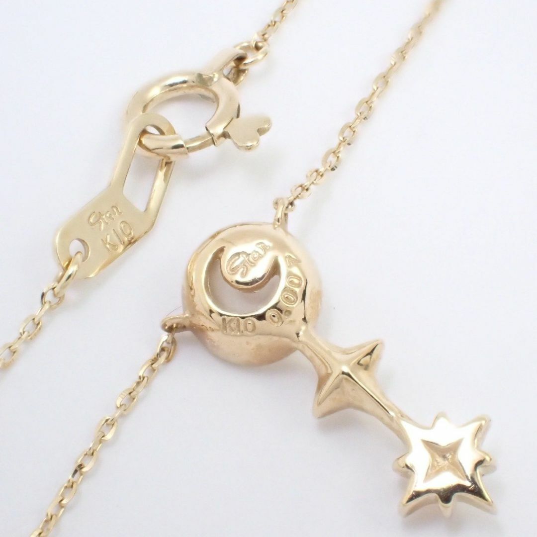 STAR JEWELRY(スタージュエリー)のSTAR JEWELRY スタージュエリー ムーンブライトネックレス K10/オパール/ダイヤモンド0.007ct レディースのアクセサリー(ネックレス)の商品写真