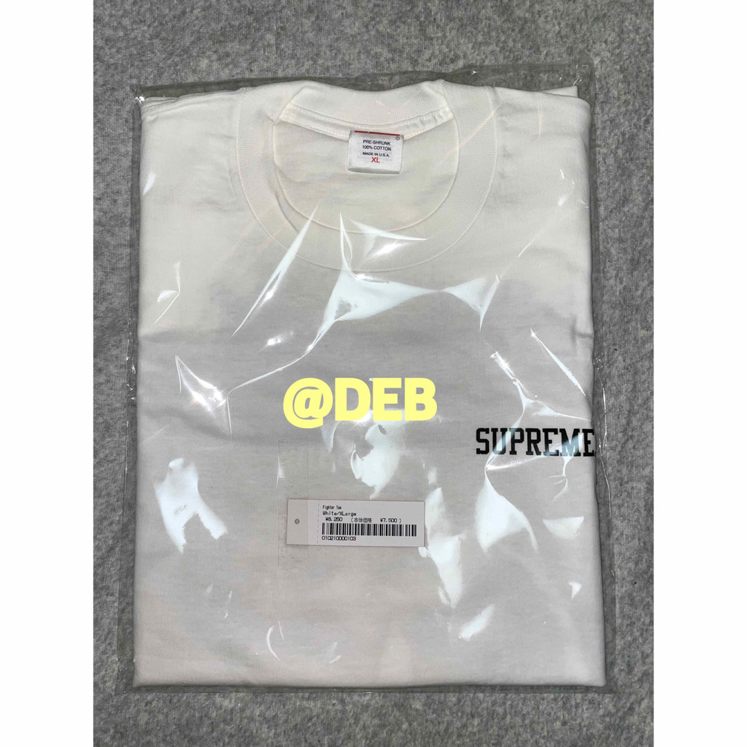 Supreme(シュプリーム)のSupreme 2023FW Fighter Tee White XLサイズ メンズのトップス(Tシャツ/カットソー(半袖/袖なし))の商品写真