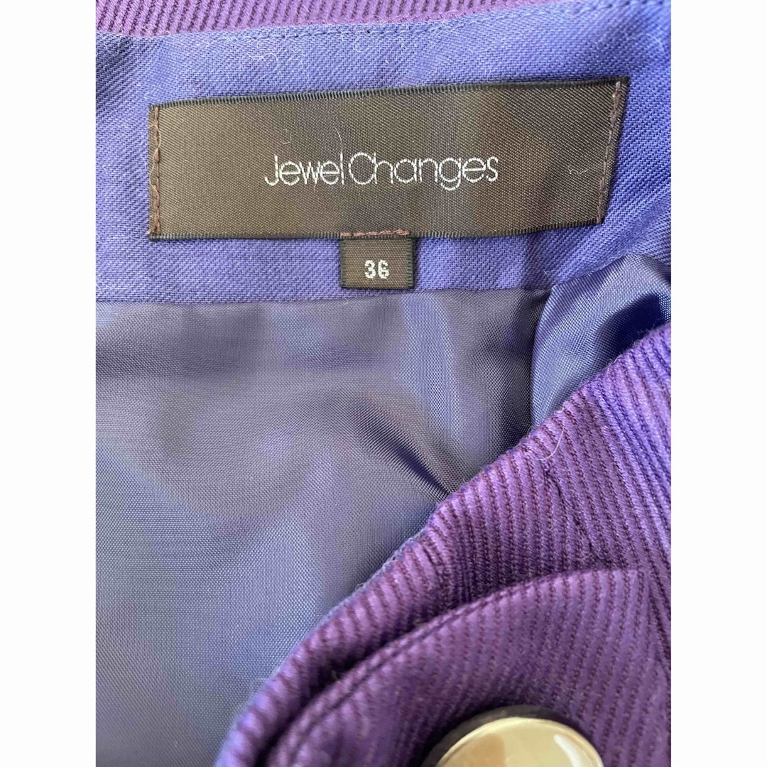 Jewel Changes(ジュエルチェンジズ)のJewel Changes パープル　タイトスカート レディースのスカート(ひざ丈スカート)の商品写真