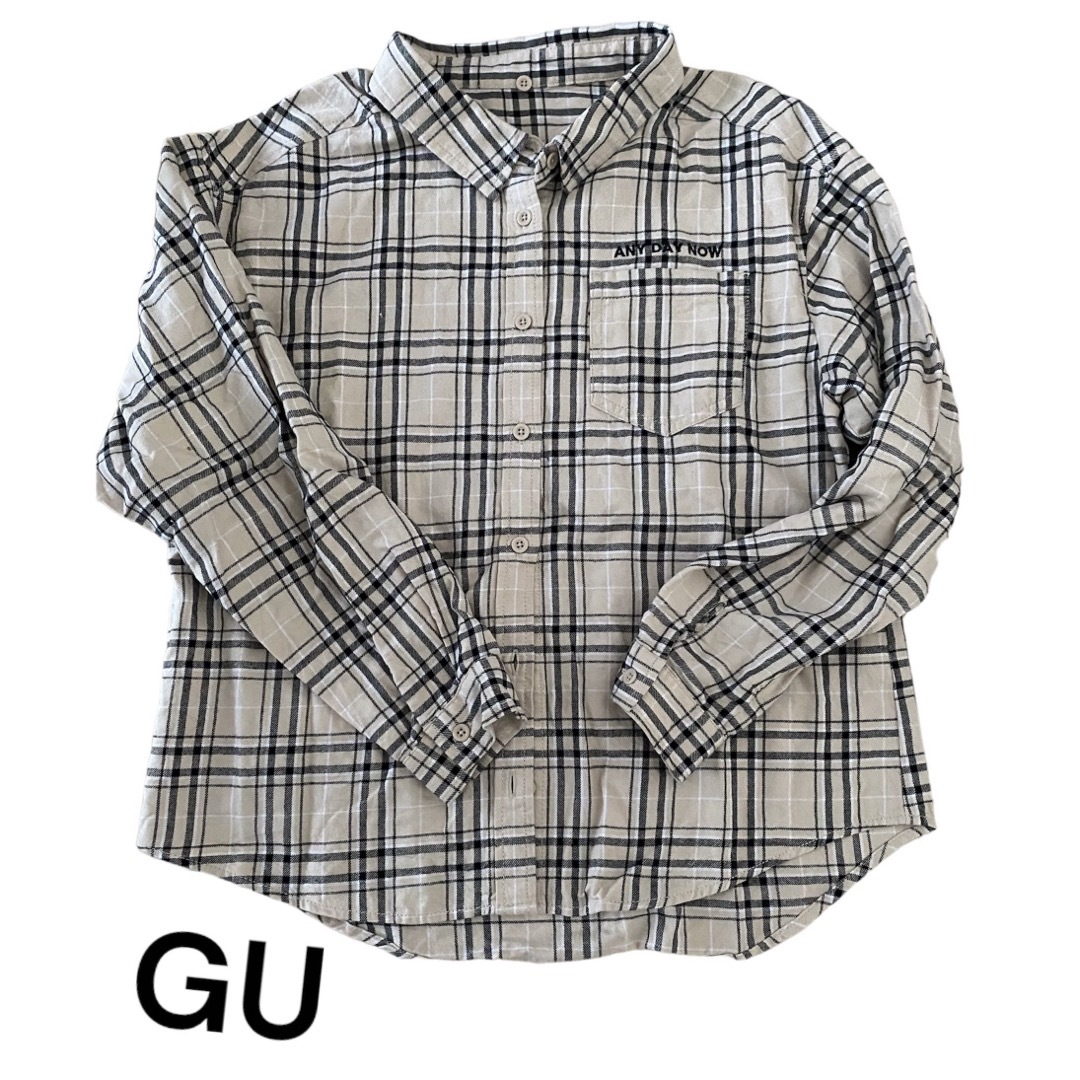 GU(ジーユー)のGU チェックシャツ　Mサイズ レディースのトップス(シャツ/ブラウス(長袖/七分))の商品写真