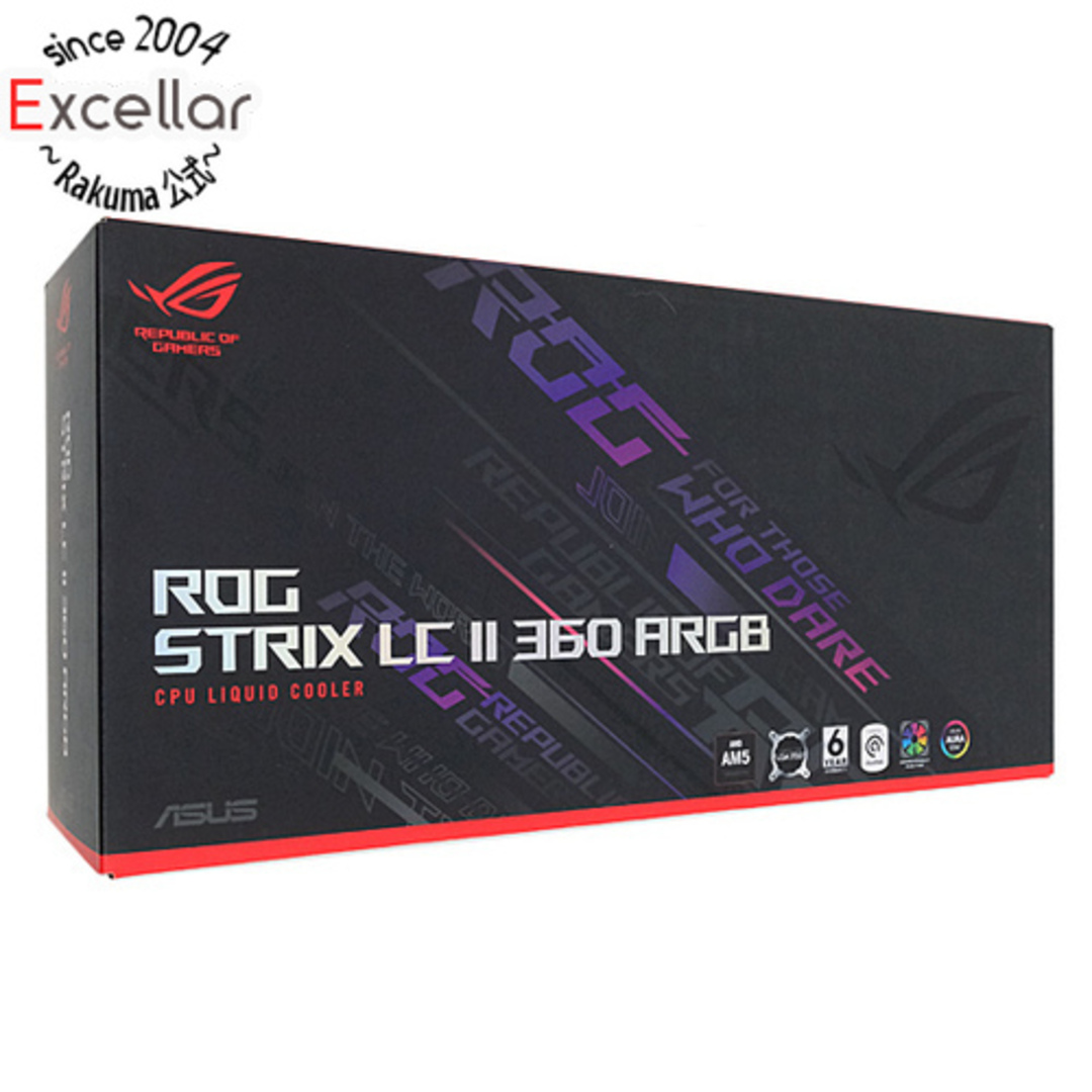 型番ASUS　オールインワンリキッド CPU クーラー　ROG STRIX LC II 360 ARGB J　ブラック