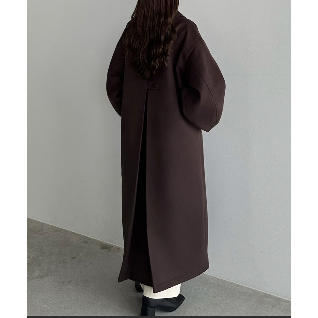 ステンカラーロングコート（black） レディースのジャケット/アウター(ロングコート)の商品写真