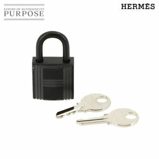 エルメス(Hermes)の新品 未使用 エルメス HERMES カデナ 鍵 セット 南京錠 ソーブラック シルバー ロック VLP 90218726(その他)