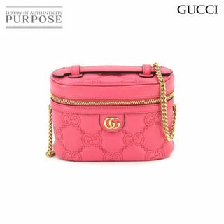 グッチ(Gucci)の未使用 展示品 グッチ GUCCI GGマトラッセ ミニ トップハンドル バッグ 2way ハンド チェーン ショルダー バッグ レザー VLP 90219283(ハンドバッグ)