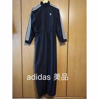 アディダス(adidas)のadidas ボイラースーツ/ジャンプスーツ/レディース/L/ポリエステル/黒(その他)