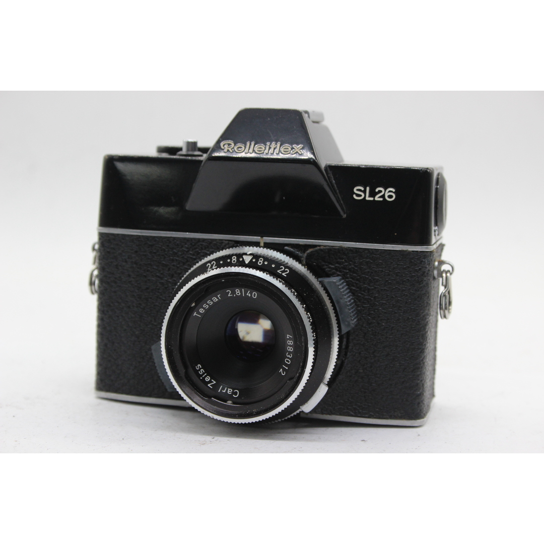 コンディション【返品保証】 ローライ Rolleiflex SL26 ブラック Carl Zeiss Jena Tessar 40mm F2.8 カメラ  s5124