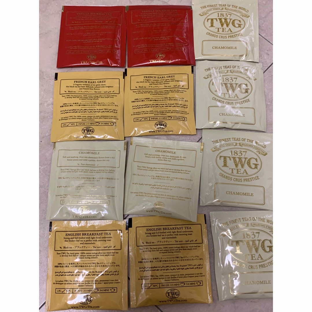 TWG 紅茶　詰め合わせ　12袋　　 食品/飲料/酒の飲料(茶)の商品写真