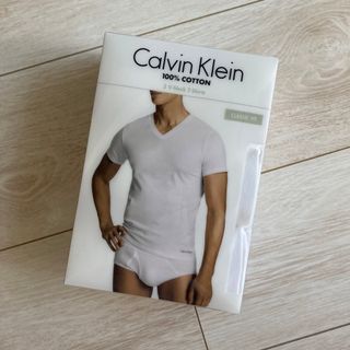 カルバンクライン(Calvin Klein)のS 正規輸入品 Vネック Tシャツ 白 カルバンクライン 綿 3枚(Tシャツ/カットソー(半袖/袖なし))