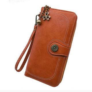 【新品未使用】レディース長財布 オレンジ(財布)
