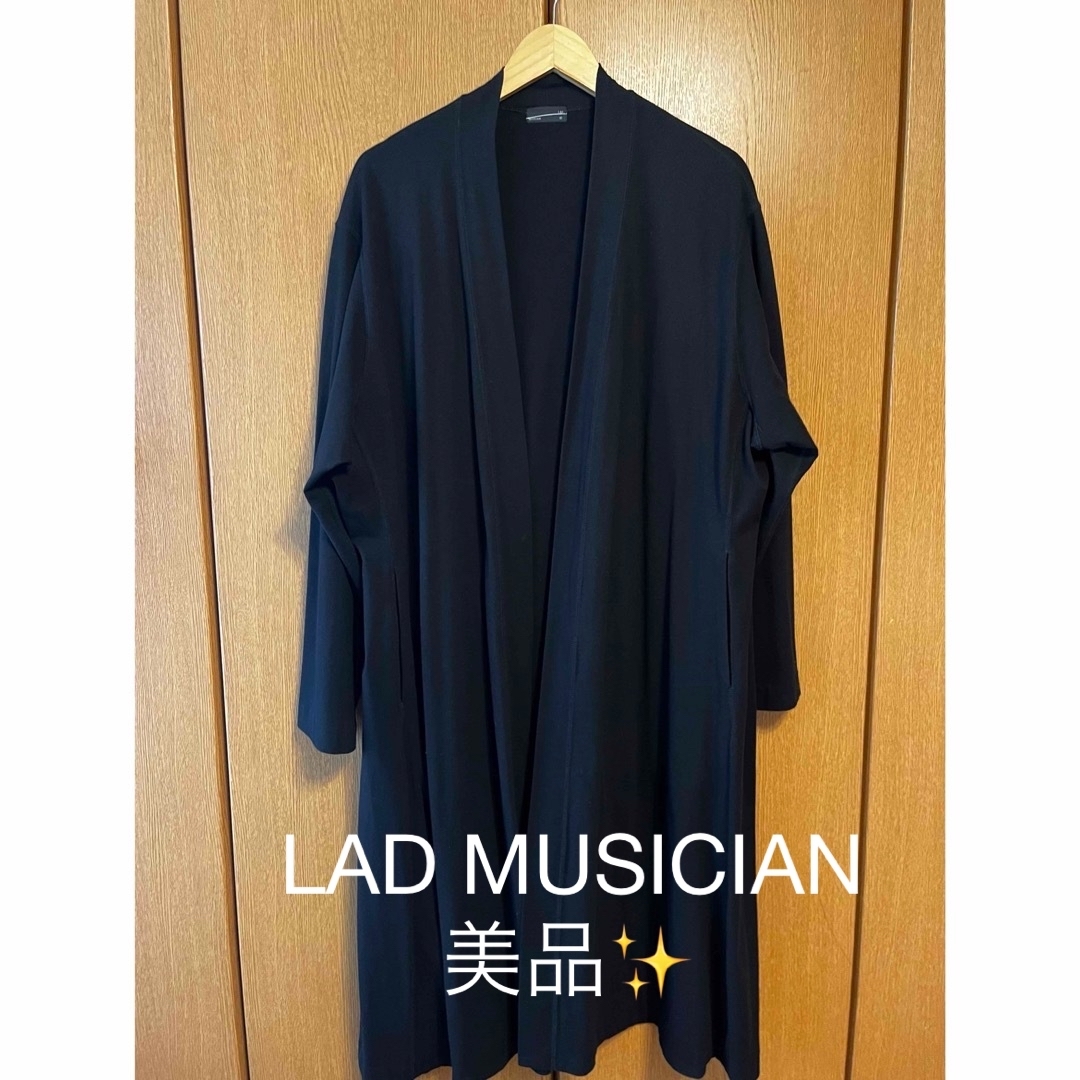 LAD MUSICIAN(ラッドミュージシャン)のLAD MUSICIAN FLARE KIMONO CARDIGAN /42/黒 メンズのトップス(カーディガン)の商品写真