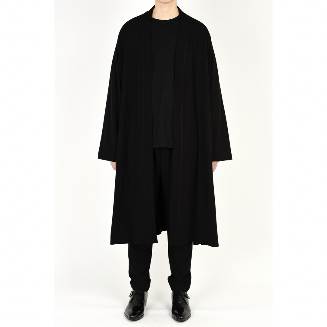 LAD MUSICIAN(ラッドミュージシャン)のLAD MUSICIAN FLARE KIMONO CARDIGAN /42/黒 メンズのトップス(カーディガン)の商品写真